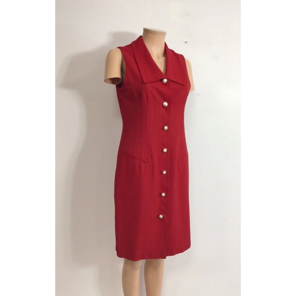Nicole Studio Vintage Red Dress Womens 8